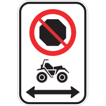 Arrêt interdit aux motoquads