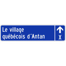 Direction to a Private Tourist Facility sign