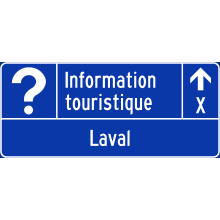 Acheminement vers un bureau d’information touristique (Laval)