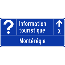 Acheminement vers un bureau d’information touristique (Montérégie)