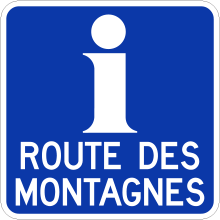 Bornes d'information (Route des Montagnes)