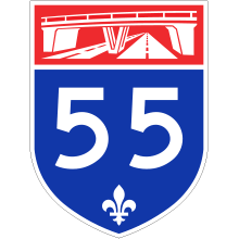 Écusson autoroute 55