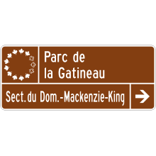 Parc du Canada (entrée d’un secteur)