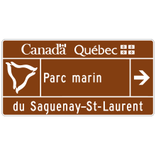 Entrée du site parc marin