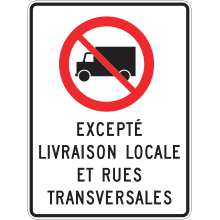 Accès interdit aux camions