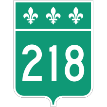 Écusson route 218