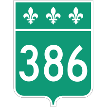 Écusson route 386