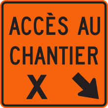 Accès au chantier