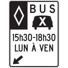 Voie réservée