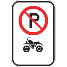 Stationnement interdit aux motoquads